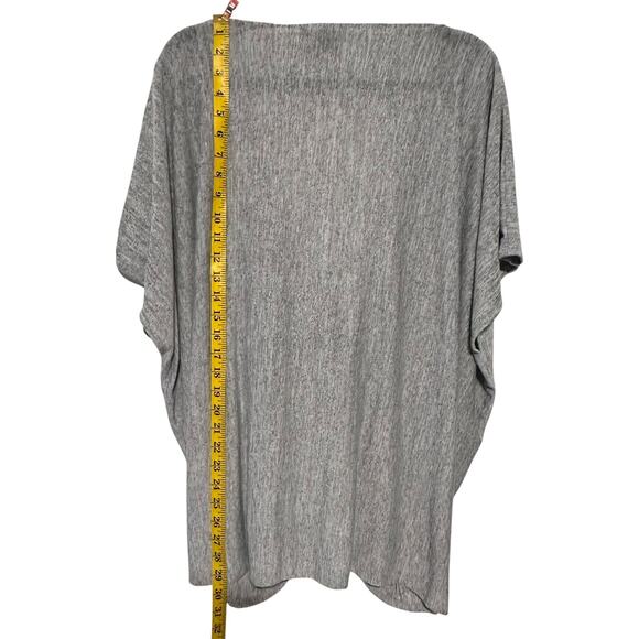 NWTs ANTHROPOLOGIE SATURDAY SUNDAY WRAP GRAY SHORT SLEEVE SWEATER PULLOVER - Picture 4 of 11